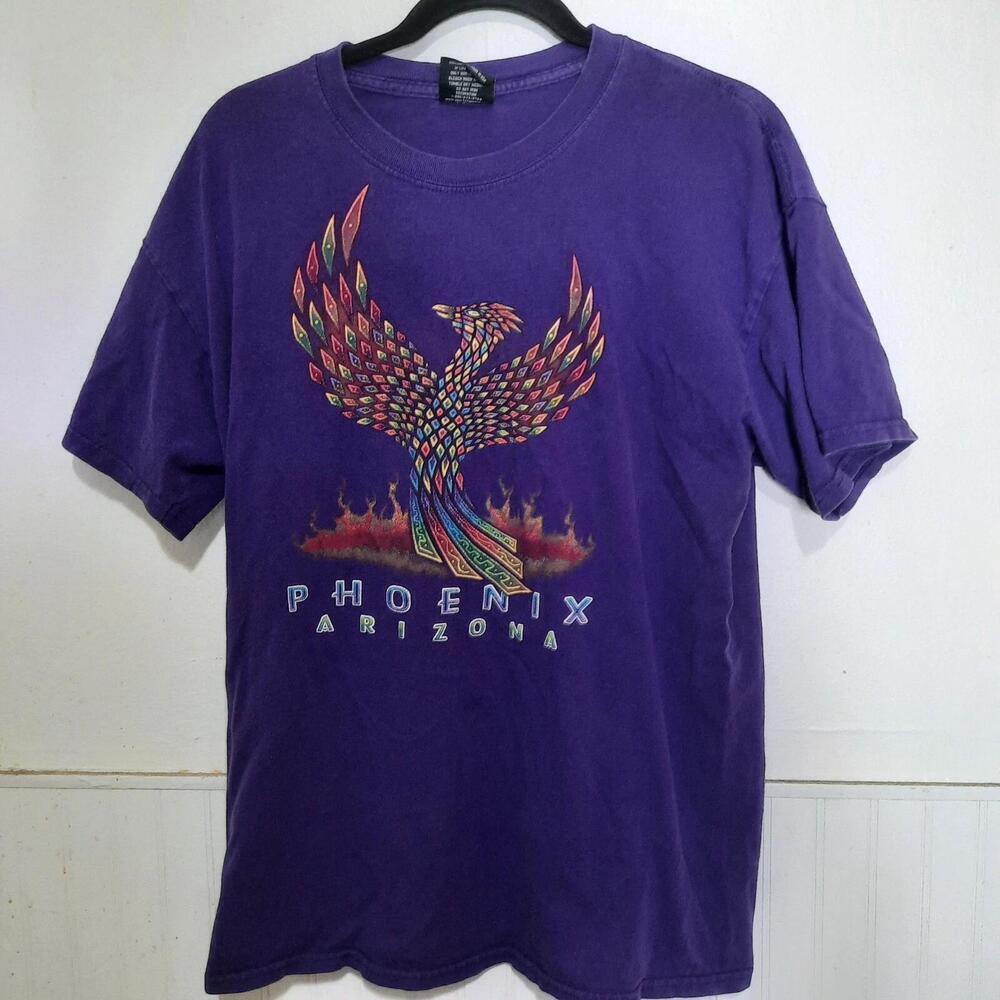 Phoenix Arizona Purple Bird Retro Graphic T-Shirt